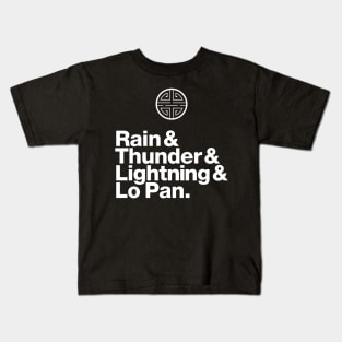 Lo Pan & the 3 Storms: Experimental Jetset Kids T-Shirt